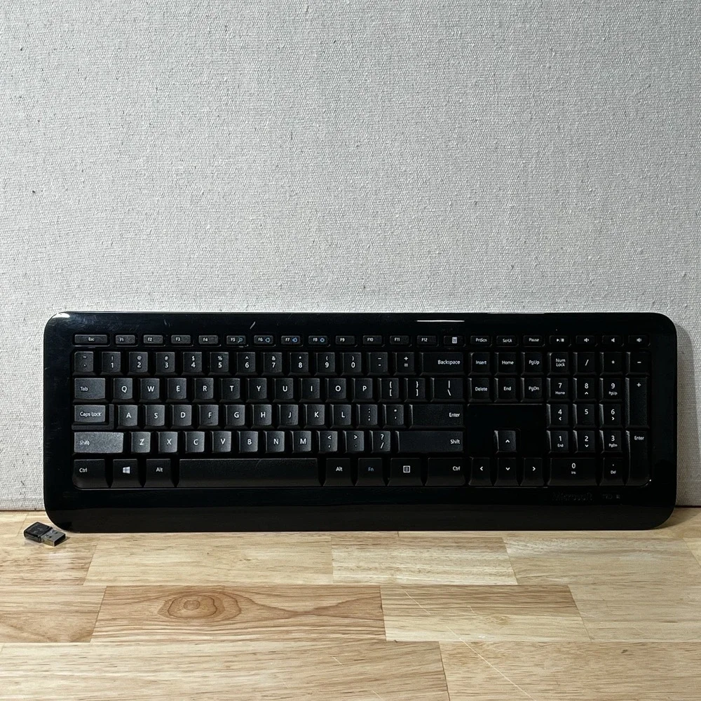 Microsoft Wireless Keyboard 850 Model 1455 USB‎ Receiver Tested Working - Read